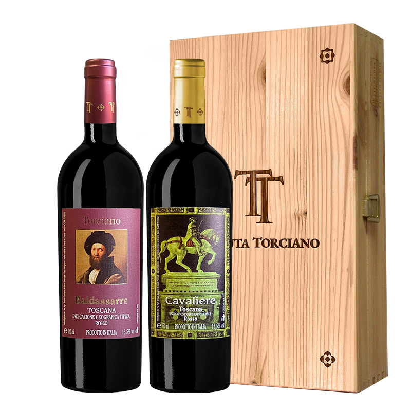 2019 - 2019 Tuscan Blend Cavaliere & Baldassarre pack included Wood Box